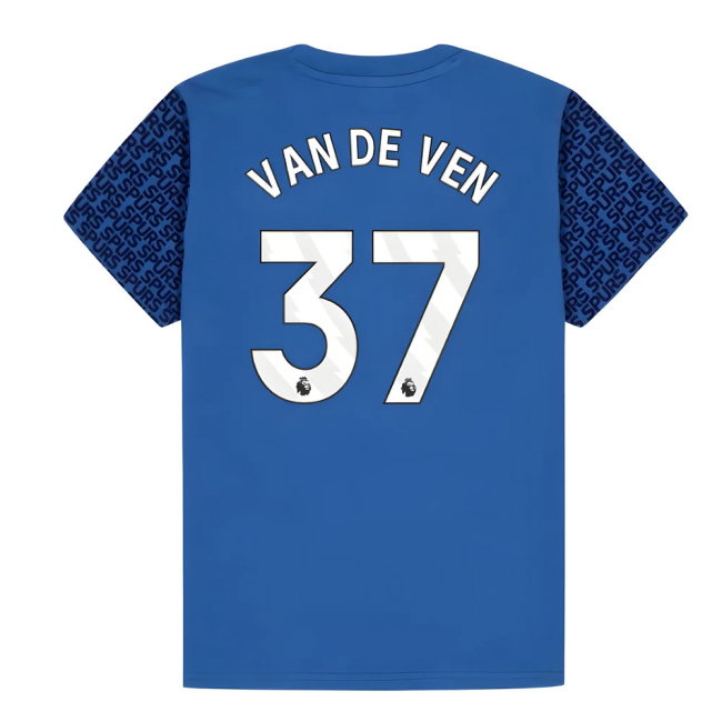 Tottenham Hotspur Graphic T-shirt (Blue) - Kids (Van De Ven 37)-SoccerKits Hub | Buy Soccer Jerseys Online